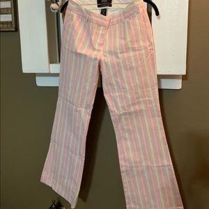 Pink-striped dressy pants from Victoria’s Secret